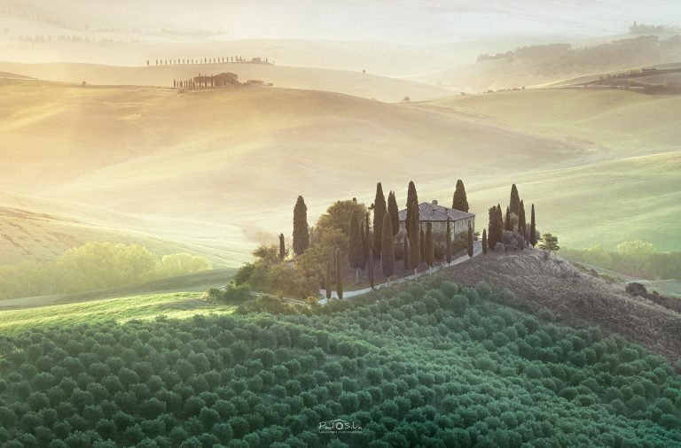 Misty morning in Tuscany