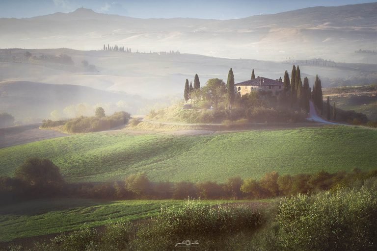 Misty morning in Tuscany, Italy