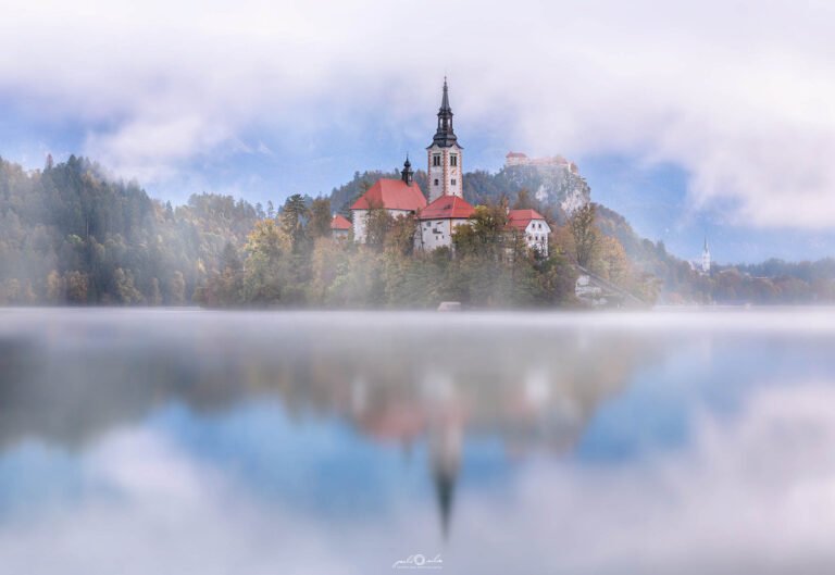 Lake Bled island church of the Assumption of Mary, Slovenia