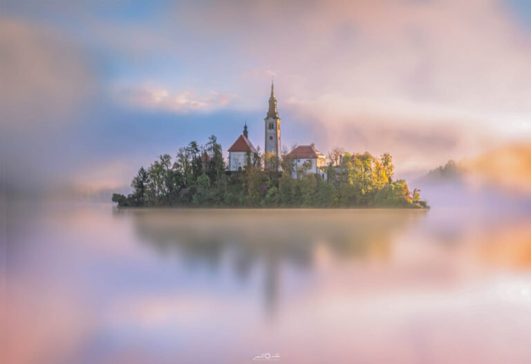 Lake Bled island church of the Assumption of Mary, Slovenia