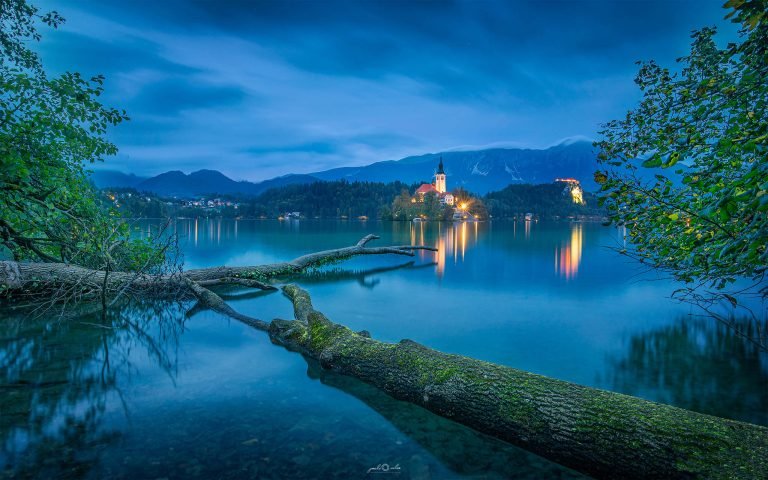 Lake Bled island church, Slovenia