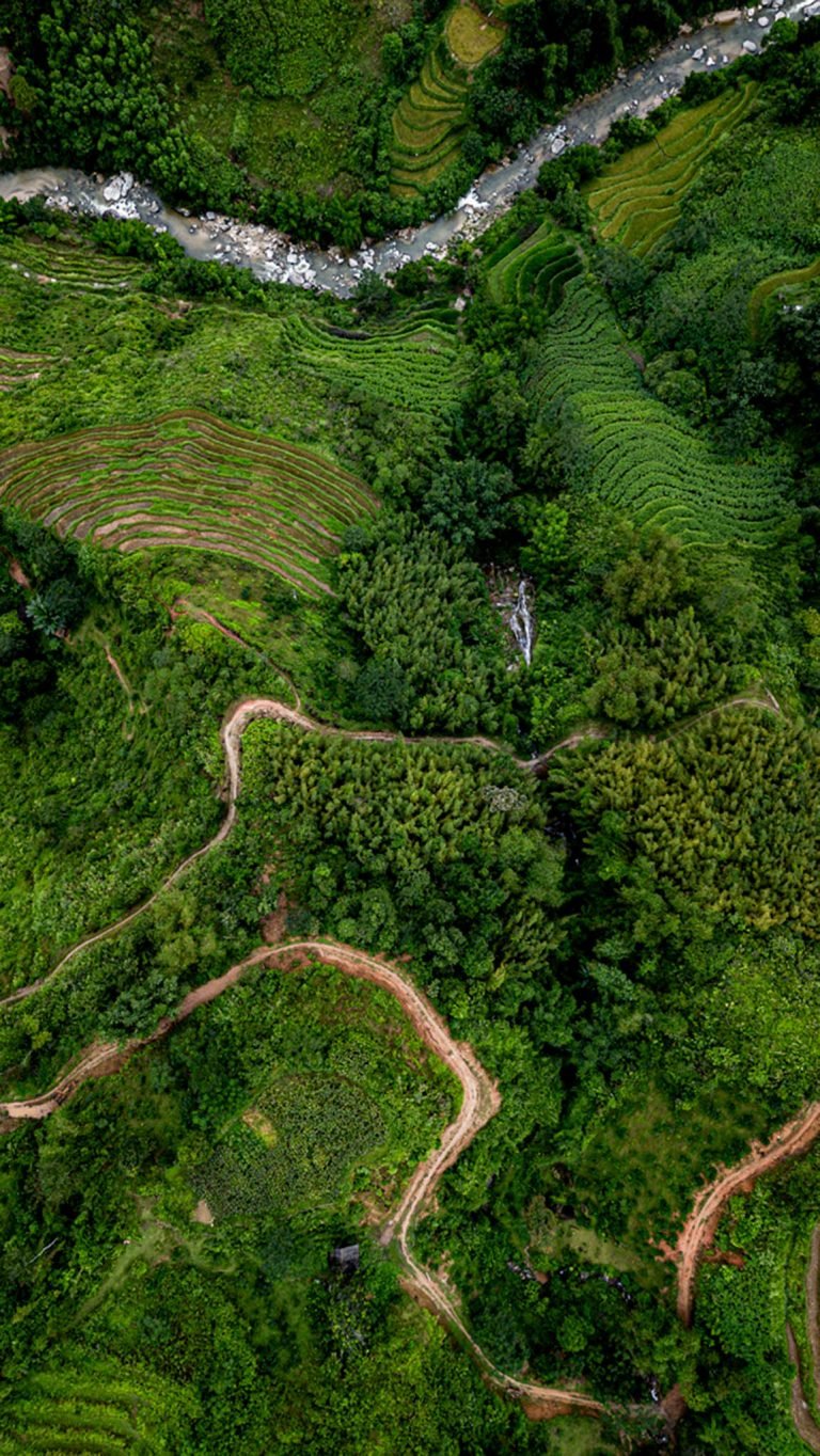 Hoang Su Phi drone shot